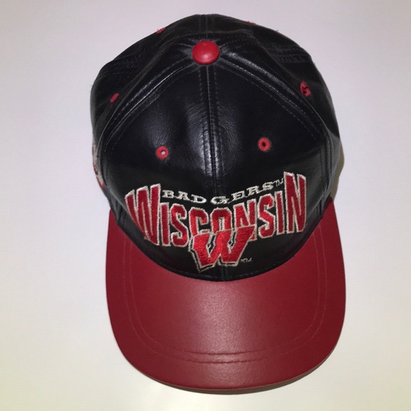 Coleseum Athletics Other - Men’s Wisconsin Badgers Leather Ball Cap